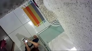 Brazillian white girl pees after sex with Asian Boy friend