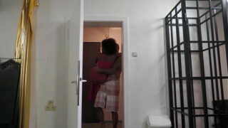 first gangbang with the black casting slut Naomi Cambela