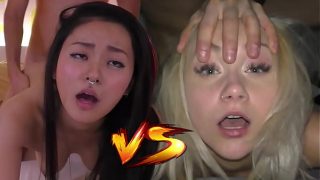 Japanese Fuck Toy VS Czech Cum Dumpster – Who would you like to creampie? – Featuring: Rae Lil Black & Marilyn Sugar