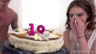 Sweet Angel Real Birthday Non Stop Assfucked